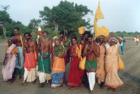 Pilgrims cross long stretches of uninhabited countryside