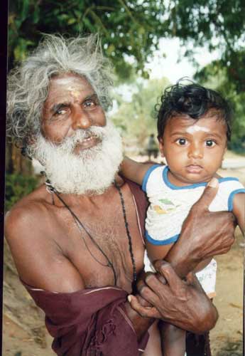 Pilgrims young and old