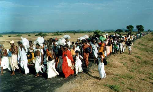 Pada Yatra party at Sangamankandi